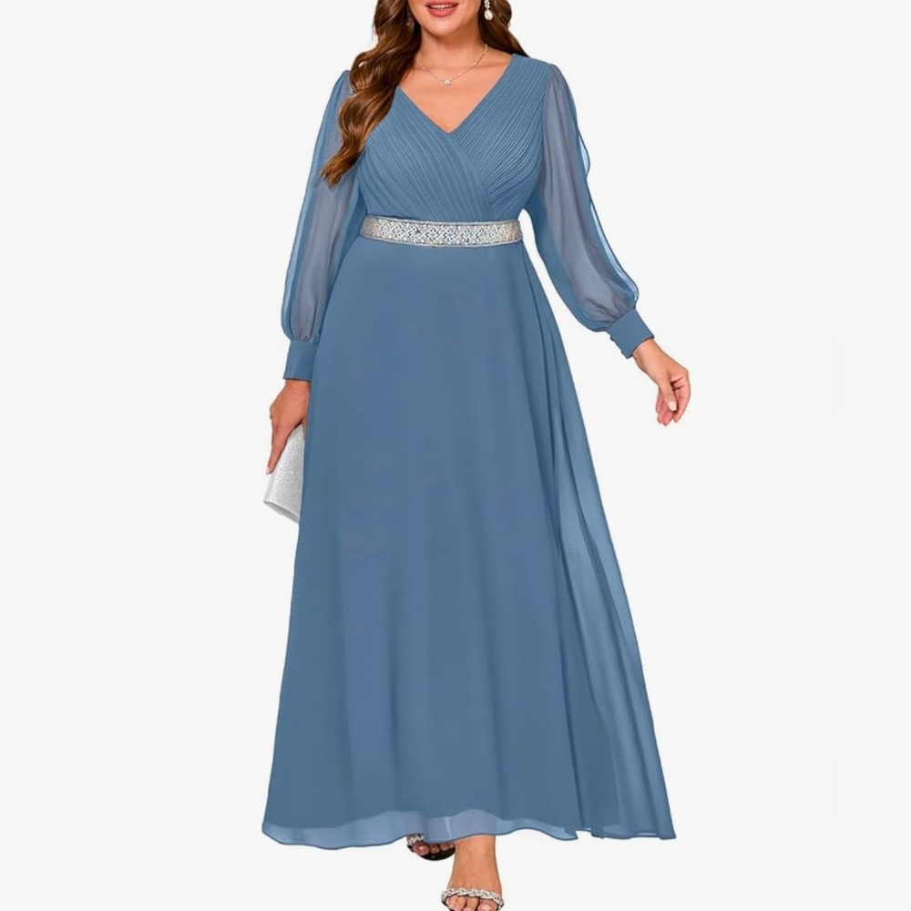 Formal Dresses for Women, Long Sleeve Evening Dress PLUS SIZE NEW 2026 - Picture 16 of 16